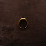 Gold Space Signet Ring Large Stone, Modern Style, Personalised, thumbnail 6 of 9