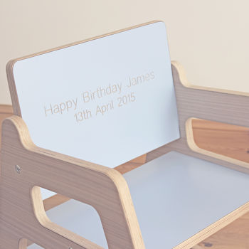 Personalised Wooden Children's Rocking Chair, 7 of 8