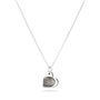 Sterling Silver Fingerprint Heart Necklace, thumbnail 2 of 3