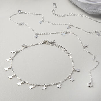 Sterling Silver Star Charm Necklace, 4 of 5