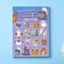 Halloween Sticker Sheet | Cute Stickers, thumbnail 1 of 5