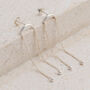 Sterling Silver Curved Bar Studs, thumbnail 2 of 4