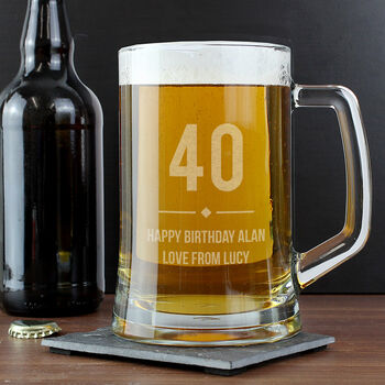 Personalised Birthday Tankard For Him, 3 of 5