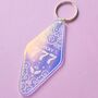 Iridescent Angel Numbers Lucky Keyring, thumbnail 2 of 5