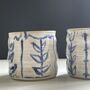 Big Huggable Mug With Blue And White Abstract Floral Hand Painted Design, thumbnail 6 of 12