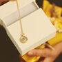 Zodiac Star Sign Disc Shaped Necklace – 12 Signs, thumbnail 3 of 12