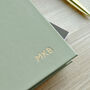2026 Sage Green Week To View Personalised A5 Diary, thumbnail 2 of 10
