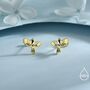 Enamel Magpie Bird Stud Earrings In Sterling Silver, thumbnail 5 of 12