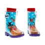 Squelch Transparent Wellies And Three Sock Set Rudolph, thumbnail 6 of 7