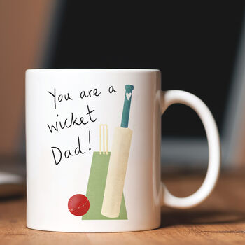 Dad, Daddy Or Grandad Cricket Pun Mug, 2 of 6