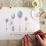 Personalised Family Of Spoons Illustrated Print, thumbnail 2 of 5