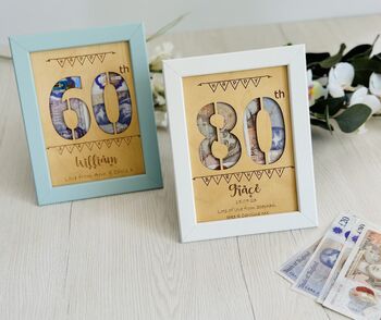 Personalised Money Frames For Big Birthdays, 3 of 4