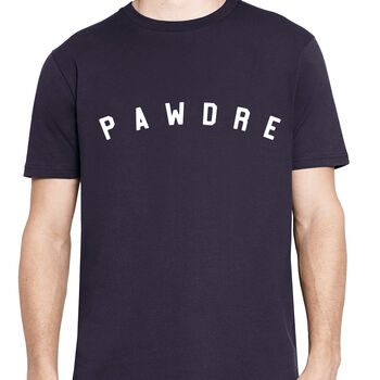 Mens Navy Or Charcoal Pawdre T Shirt, 5 of 6