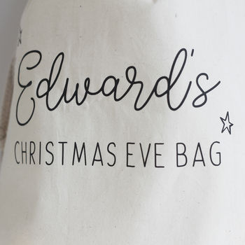 Personalised Kid's Christmas Eve Bag, 2 of 4