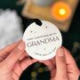 Personalised 'First Christmas As My' Grandparent Bauble, thumbnail 2 of 9