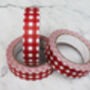 Paper Red Gingham Sticky Tape, thumbnail 1 of 3