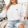 Personalised Monogram Sweatshirt Silver, thumbnail 9 of 11