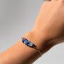 Lapis Lazuli Crystal Three Chunk Bracelet, thumbnail 1 of 4