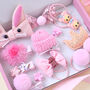 Personalised Pink Hair Clip Accessories Set, thumbnail 2 of 3