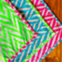 Neon Block Print Napkins, thumbnail 3 of 8