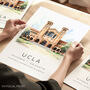 Los Angeles Ucla Landmark Travel Poster, thumbnail 1 of 7