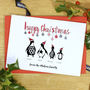 Personalised Mono Penguin Family Christmas Cards, thumbnail 1 of 2