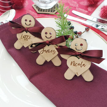 Personalised Christmas Place Setting Gift Set Of Three, 4 of 7