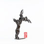 Boxing Hares Metal Sculpture, thumbnail 3 of 7