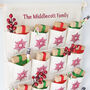 Personalised Embroidered Fabric Advent Calendar, thumbnail 1 of 10