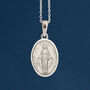 Personalised Sterling Silver Miraculous Medal Necklace, thumbnail 2 of 11