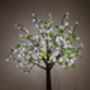 Small Illuminated LED Mid White Tree With Leaves, thumbnail 2 of 3
