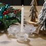 Glass Candle Holder Tealight Candlestick Holders, thumbnail 1 of 8