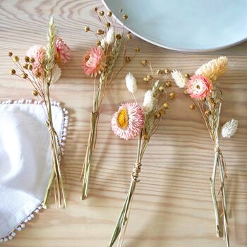 Personalised Set Of Dried Flower Place Settings, 10 of 11