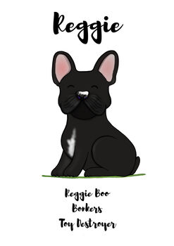 French Bulldog Personalised Dog Name Personality Print, 4 of 6