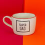 Super Dad Handmade Mug, thumbnail 1 of 3