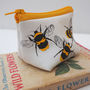 Small Leather Coin Purse With Bees, thumbnail 4 of 5
