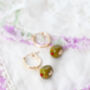 Olive Earrings, thumbnail 2 of 3