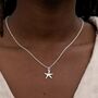 Starfish Necklace, Sterling Silver Or Gold Plated, thumbnail 1 of 10