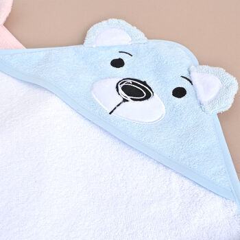 Personalised Baby Hooded Towel With Bear Ears, 6 of 7