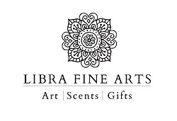 Libra Fine Arts Mandala Logo, featuring Art, Scents and Gifts