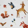 Hedgehog Fox Gift Wrapping Paper Roll Or Folded, thumbnail 2 of 3