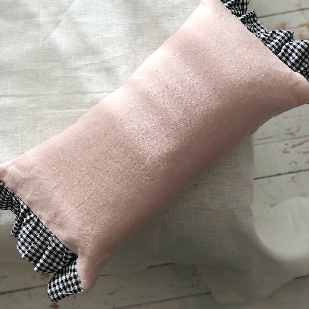 gingham cushion