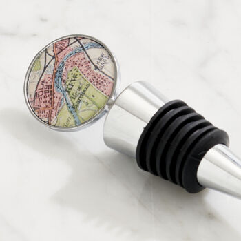 Personalised Vintage Map Bottle Stopper, 3 of 3