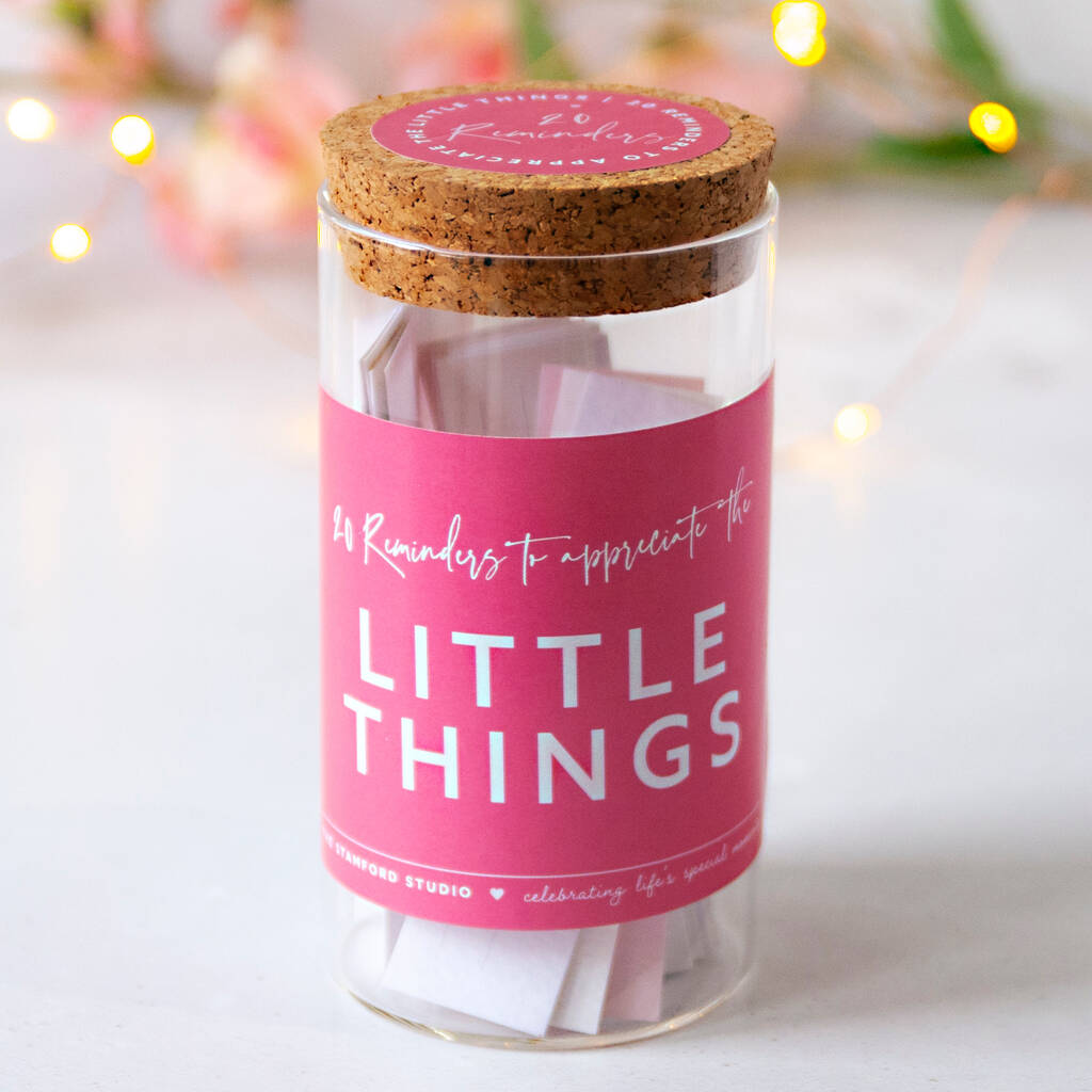 20 Reminders To Appreciate The Little Things Gift Jar By The Stamford