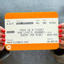 Personalised Train Ticket New Baby Card, thumbnail 1 of 3