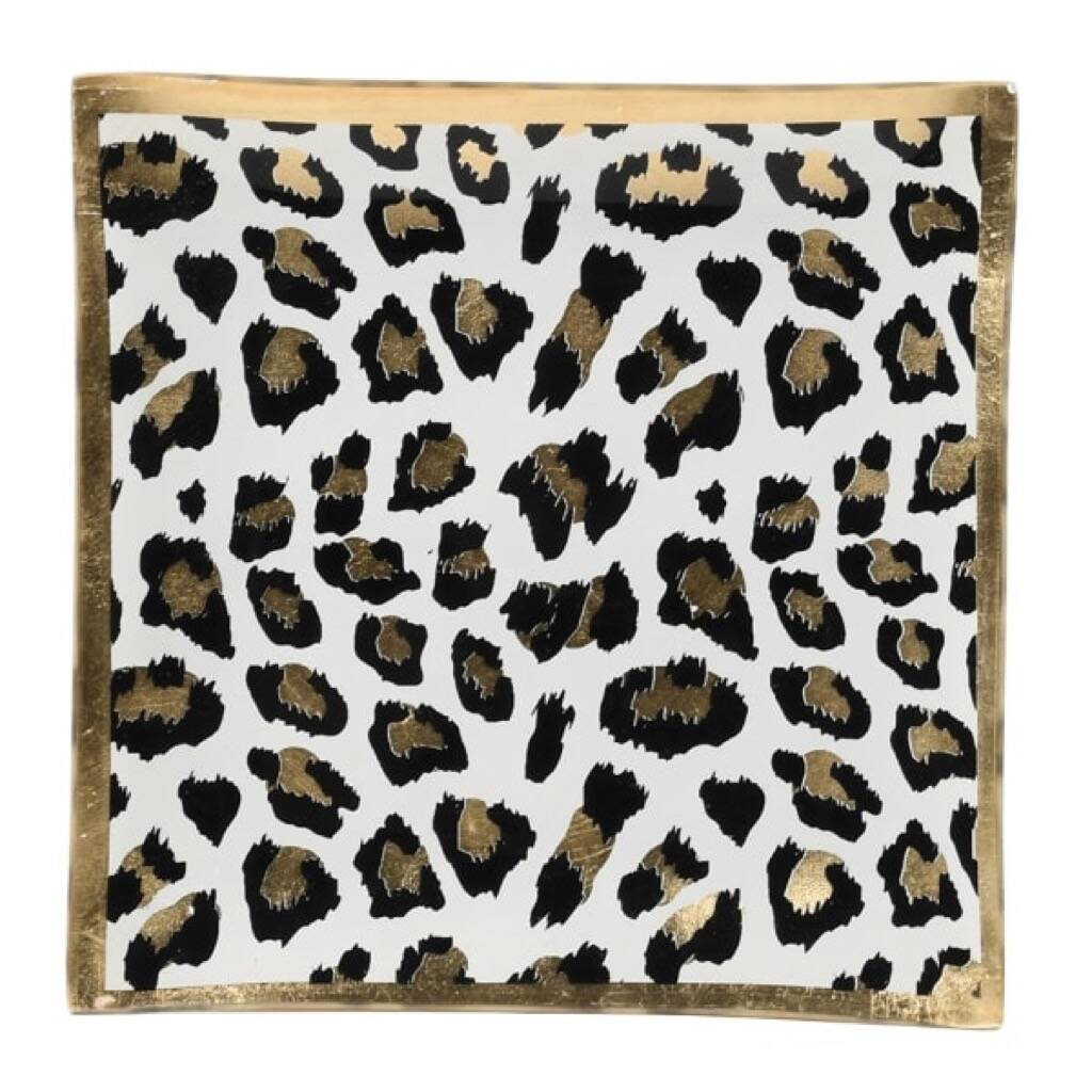 Square Leopard Print Trinket Dish By Victoria & Co ...