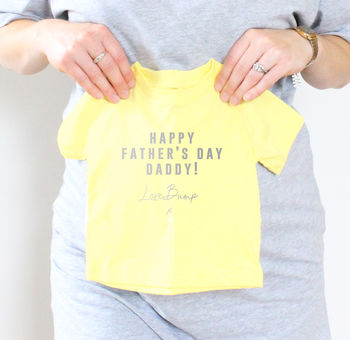 'Happy Father's Day Daddy! Love Bump X' Baby T, 2 of 4