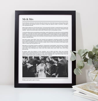 Personalised Use Your Own Photo And Words Art Print, 7 of 10