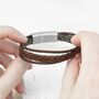 Personalised Men's Woven Layered Leather Bracelet, thumbnail 3 of 8