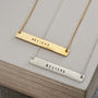 Personalised Flat Bar Necklace, thumbnail 4 of 9